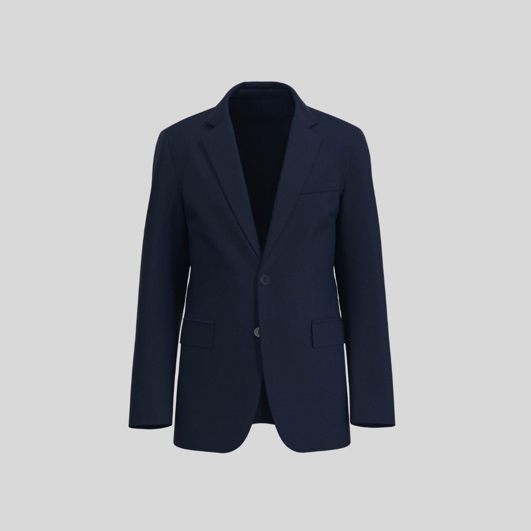Men's Suit Jacket with Notch Lapels